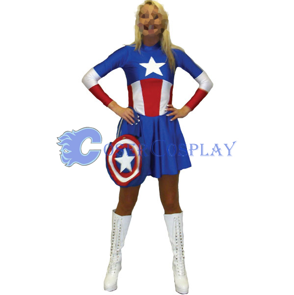 Captain America Cosplay Costume Dresses